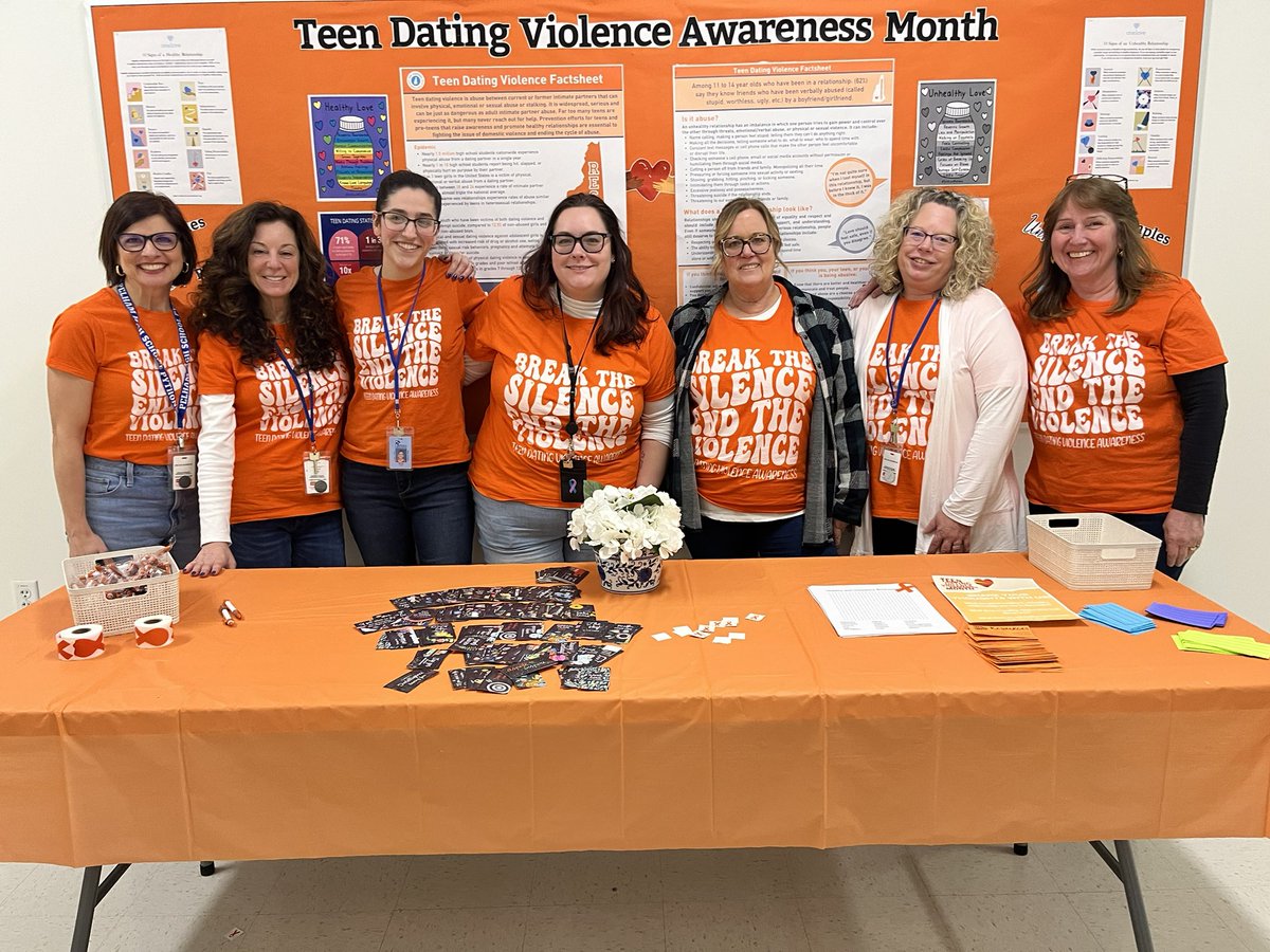 The PHS Counseling Dept. supporting Teen Dating Violence Awareness Month and Respect Week #pelhamproud #bebrave #belonging #youmatter