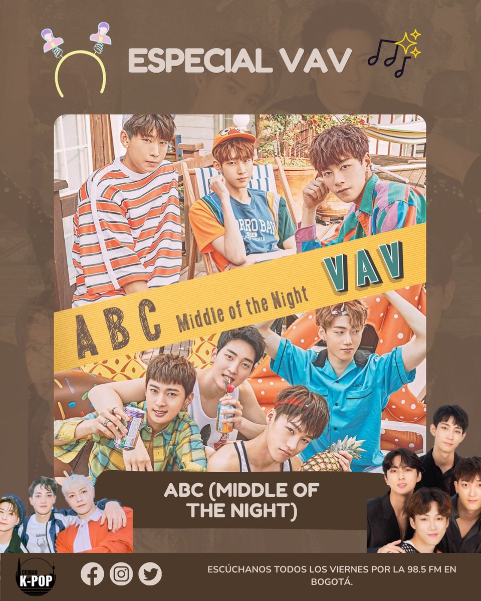 CiudadKpop's tweet photo. 💙 ESPECIAL VAV 💙 

Hoy celebramos el 7 aniversario de estos increíbles chicos con @oficialvavcol 🎉 

Hablando un poco de su trayectoria, logros y recuerdos de su concierto en Colombia.❤️💖✨ Mientras escuchamos lo mejor de su música 🎶🎶 https://t.co/rsUyHOxEtl