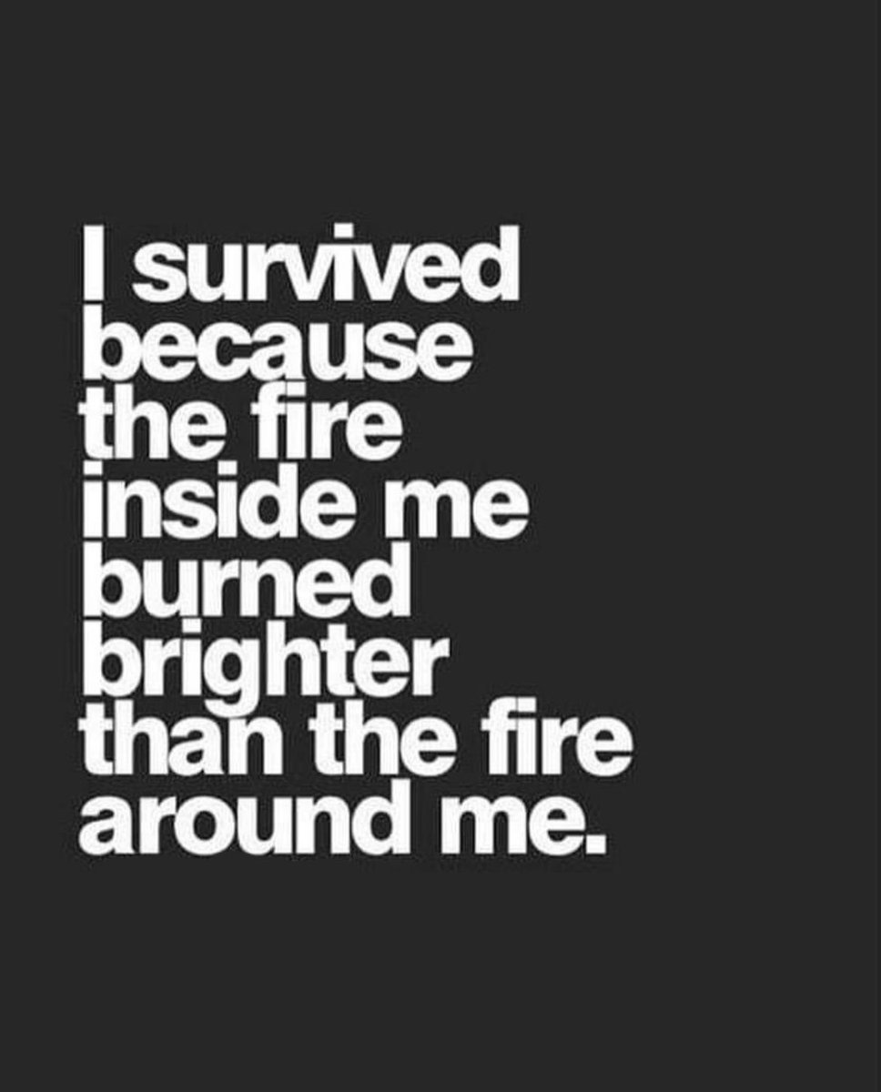 When the devil whispers in your ear, “Take your place inside the fire.” You whisper back…I AM THE FIRE.