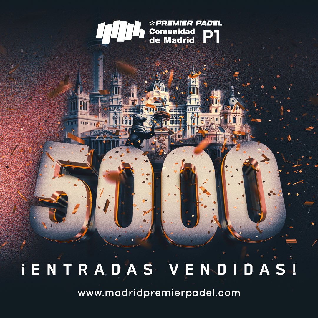 Primera semana. 😏 No esperes a septiembre. Entradas en el link de la bio. #Madrid #PremierPadel #padel #PadelStars @premierpadel madridpremierpadel.com