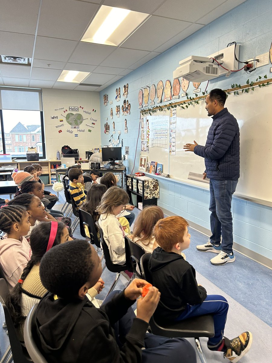 mrswollziefer's tweet image. Thank you to the family members who have offered to visit our class and teach us about their jobs! 

Today we welcomed a pastor who immigrated from Ethiopia 🇪🇹 and loved his message “help people in your community, always be a good person” 💛