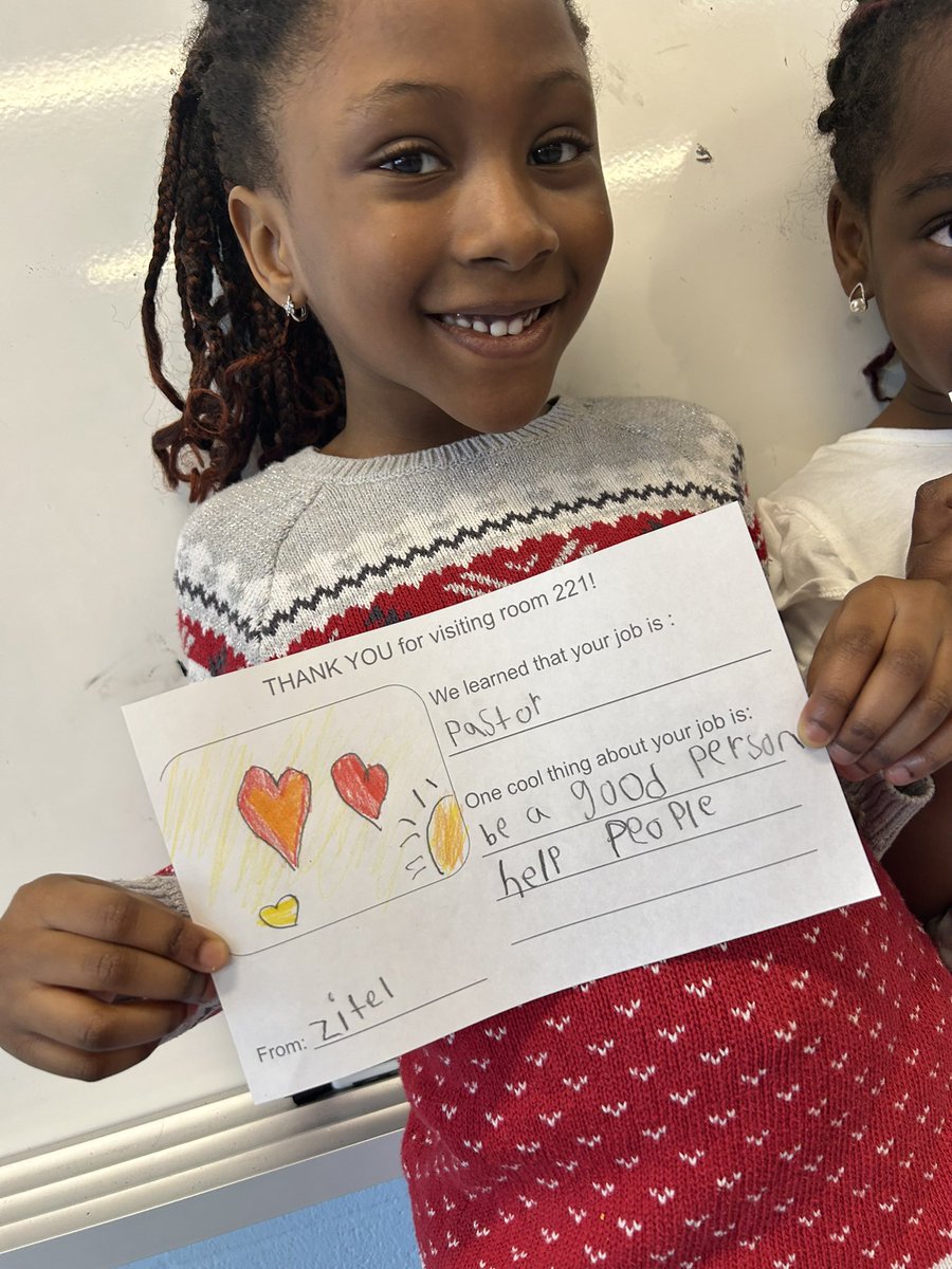 mrswollziefer's tweet image. Thank you to the family members who have offered to visit our class and teach us about their jobs! 

Today we welcomed a pastor who immigrated from Ethiopia 🇪🇹 and loved his message “help people in your community, always be a good person” 💛