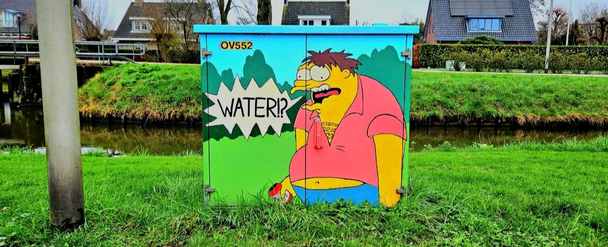 LintioWizzard's tweet photo. @TheSimpsons Barney art somewere in the Netherlands.. https://t.co/CdXGECqc5s