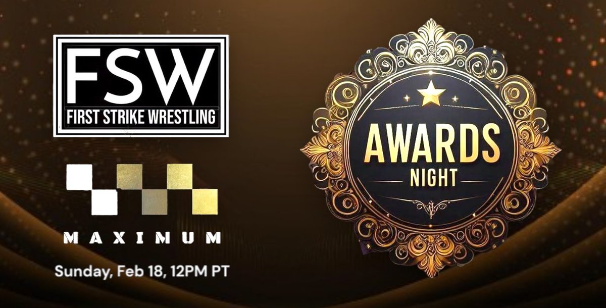 FSWYouTube's tweet photo. Join us for the inaugural FSW Awards on Maximum! Alongside the announcement of our new GM, we have plenty of surprises in store. Don't miss out on this special edition of Maximum, airing exclusively on YouTube at 12pm PT. #FSWMaximum https://t.co/bZt0X856RH