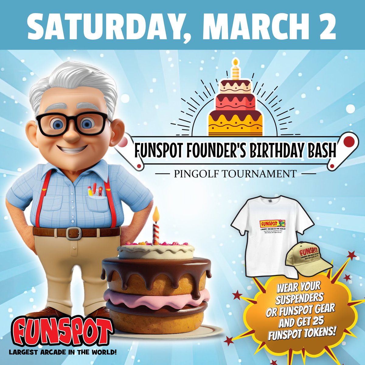funspotnh's tweet image. Do you love pinball? ❤️ Do you love Funspot? 😍 Then don’t miss the Funspot Founder’s Birthday Bash pingolf tournament on Sat, Mar 2. It’s the ultimate pinball challenge! 🏆 Register at bit.ly/3wi3ozj and show us what you got! 💪🎁

#FunspotNH #Pingolf #BirthdayBash