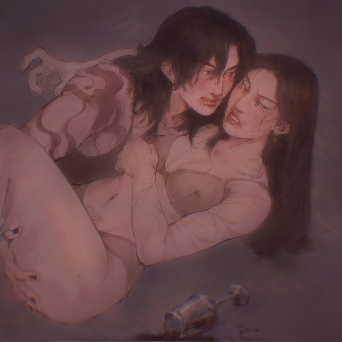 mauvelalouve's tweet image. day 5 – «glass of wine»
damn i forgot about my account here,,
#2ha #erha fem!#ranwan #femranwanweek24