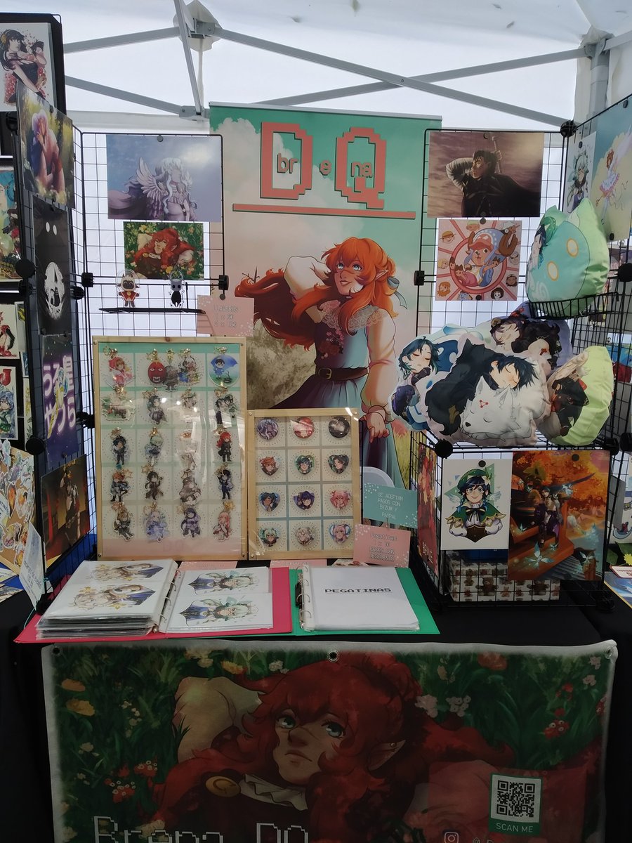 Si queréis encontrarme fácilmente normalmente mi stand se ve así <3 Un placer!