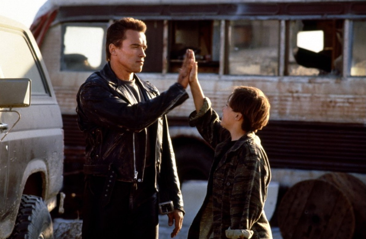 #filmaméricain #SF #action 'Terminator 2 : Judgment Day/Terminator 2 : le Jugement dernier' (1991) de #JamesCameron avec #ArnoldSchwartzenegger, #LindaHamilton, #EdwardFurlong, #RobertPatrick