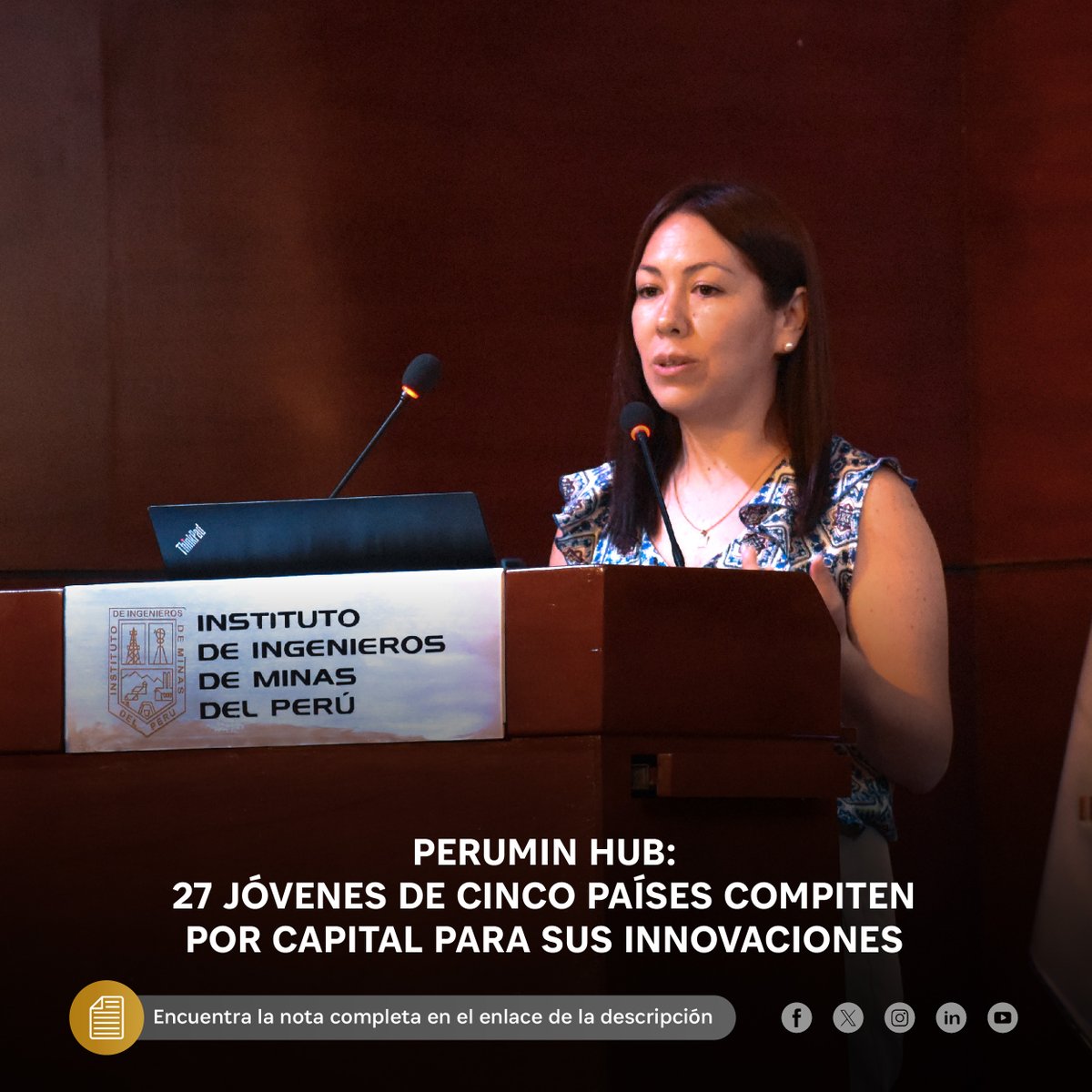 IIMPOficial's tweet photo. 📌 PERUMIN Hub: 27 jóvenes de cinco países compiten por capital para sus innovaciones
Entérate más aquí: 👇
https://t.co/vRg7HVAtOR
#PERUMINHUB #PerúPaísMinero #MineríaPerú #SectorMinero https://t.co/x0S2qiwIab
