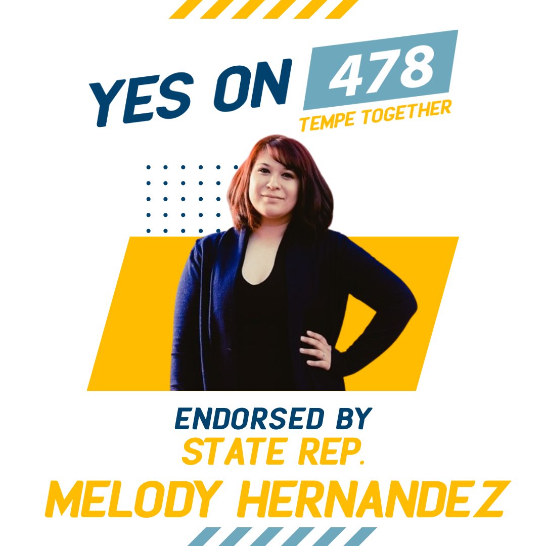 TempeTogether's tweet photo. "When I get my ballot in the mail I'm voting Yes on Prop 478 to approve the General Plan 2050!" 

Read State Rep. @hernandezforaz's full endorsement of Prop 478 below. 1/4 https://t.co/gaJON6DlnY