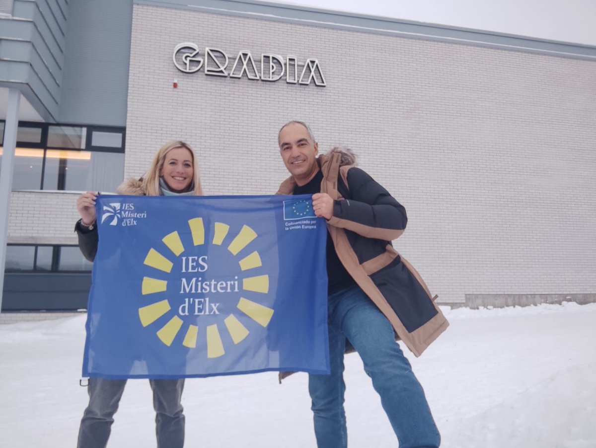 iesmisteridelx_'s tweet photo. Aquesta setmana hem començat la 2a mobilitat Erasmus+. Els nostres companys Laura Irina i Daniel Cortés són a Jyväskylä (Finlàndia). Allà intercanvien opinions, punts de vista i aprenen noves experiències al centre Schildtin Iukio. Estem segurs que serà una estada profitosa. https://t.co/5928DRYLXW