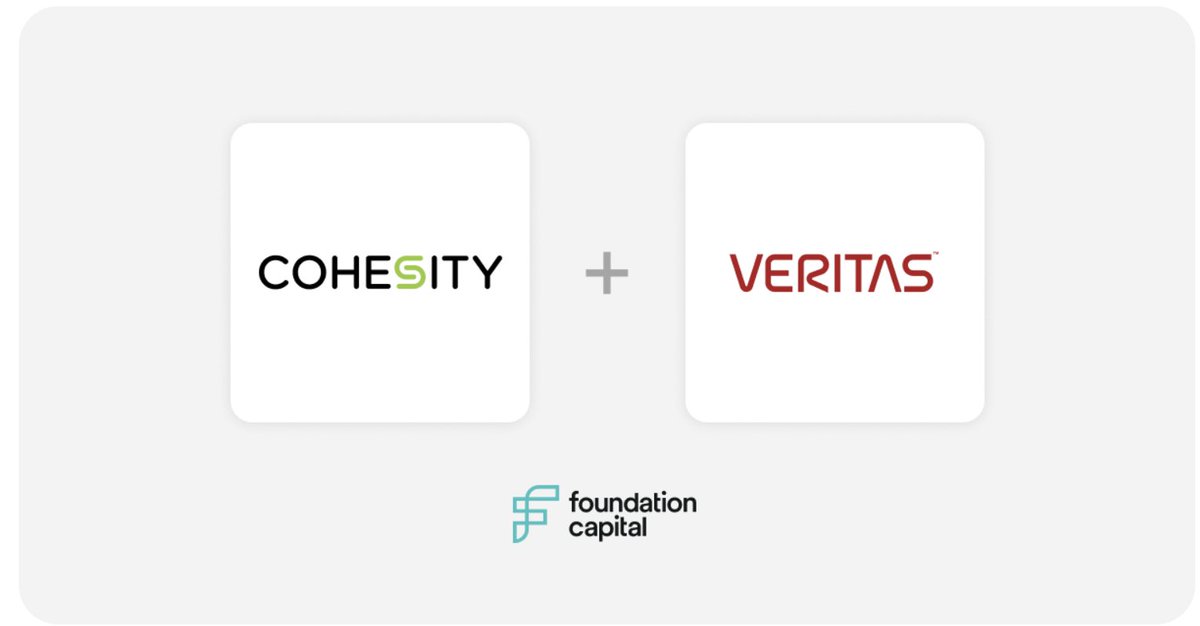 I am very excited to play a role in @Cohesity's journey toward becoming the market leader in the data security and management market. Congrats to Cohesity on the big milestone! Check out FC's full journey here: foundationcapital.com/cohesity-winni…