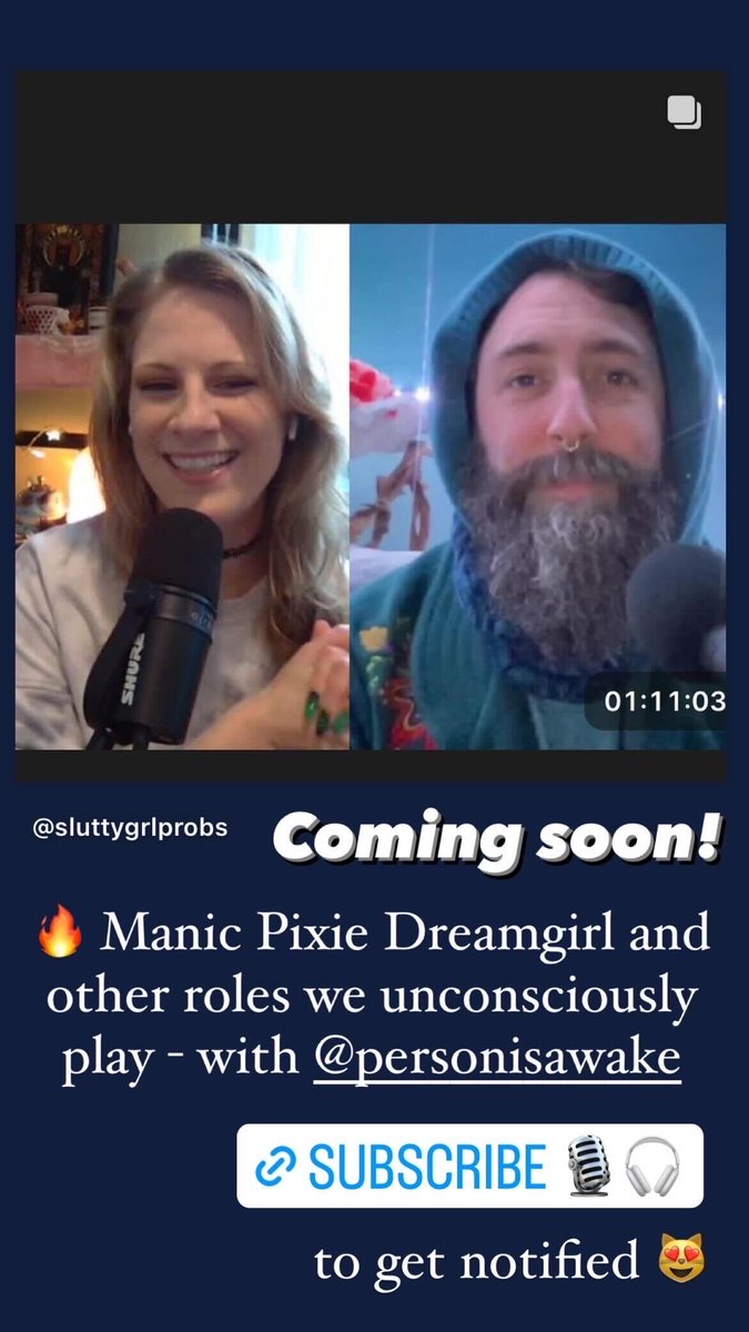COMING SOON! On The Pleasure Provocateur... 🔥 Manic Pixie Dreamgirl and other roles we unconsciously play with @personisawake ✨🎧️🎙️Subscribe now so you don't miss an episode! podcasts.apple.com/us/podcast/the…