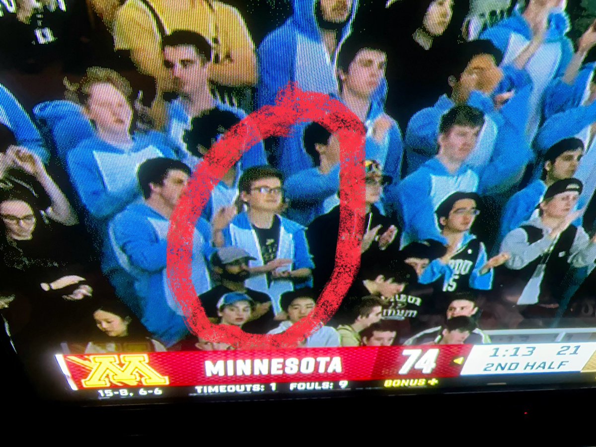 CGSportsNetwork's tweet image. Our very own Grant Embrey was spotted on TV last night cheering on No. 2 Purdue to victory over Minnesota, 84-76. 🦈