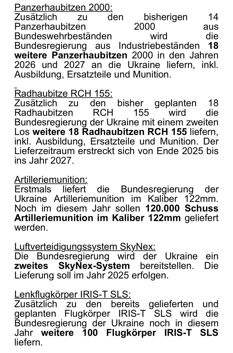 JulianRoepcke's tweet image. Alles gut, aber alles so, als sei die Ukraine ein Land in Frieden, das lediglich von Russland bedroht würde.

Es braucht JETZT massive qualitative und quantitative Aufrüstung der Ukraine, damit es 2027 überhaupt noch etwas zu verteidigen gibt.
#Taurus #Leopard2 #Fuchs etc.