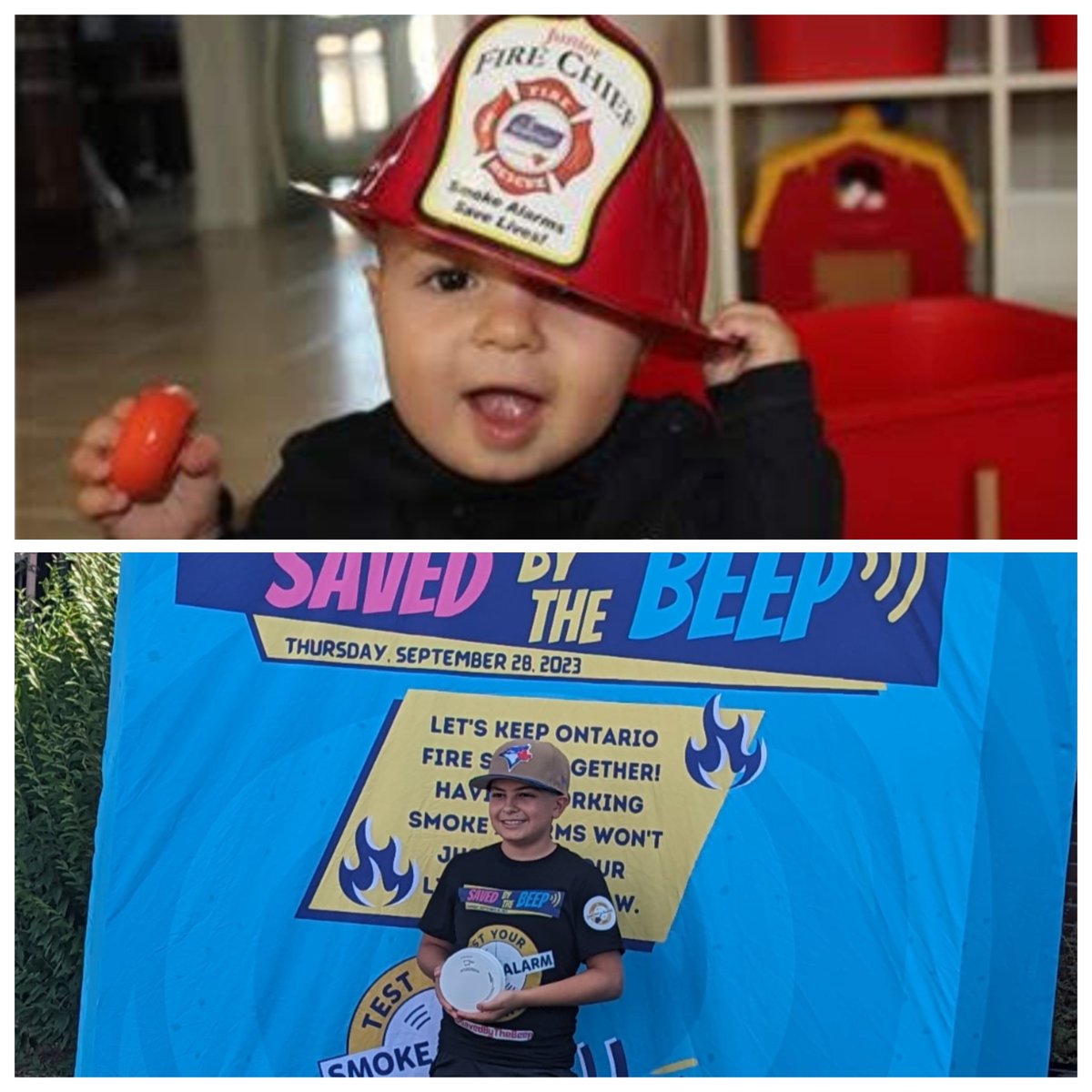 My little fire safety ambassador isn't so little anymore and turns the Big 13 today!  He's always willing to help promote the fire safety message which is what we need from today's youth!  Happy Birthday Matthew! #SavedByTheBeep #TakeYourKidToWorkDay