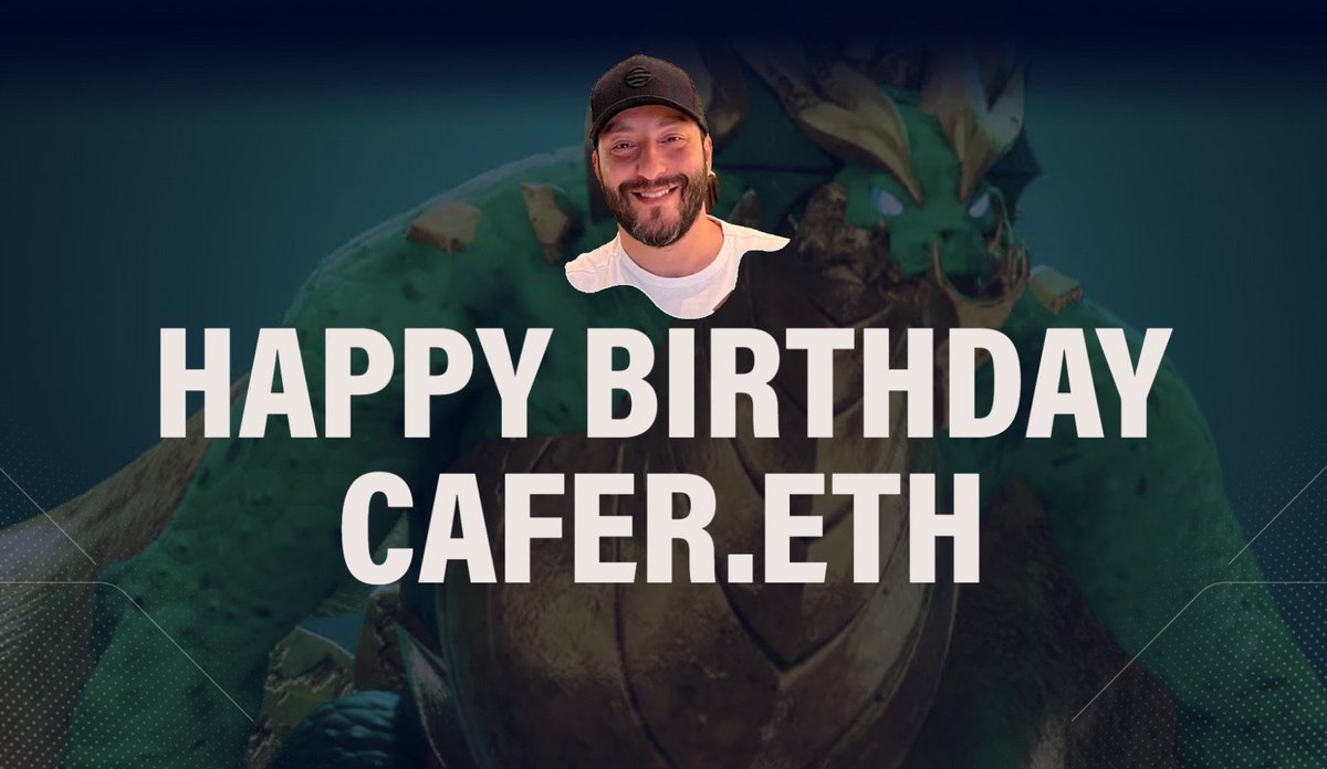 I celebrate the birthday of <a href="/cafereth/">cafer.eth</a>, one of the most valuable people I have met in the NFT space and whom I consider like a brother.

🎁I am giving away 10 $MON Waitlist codes special for this beautiful day.

1⃣Follow <a href="/cafereth/">cafer.eth</a>🐉
2⃣Like and Retweet 
3⃣Tag a friend!

⏳