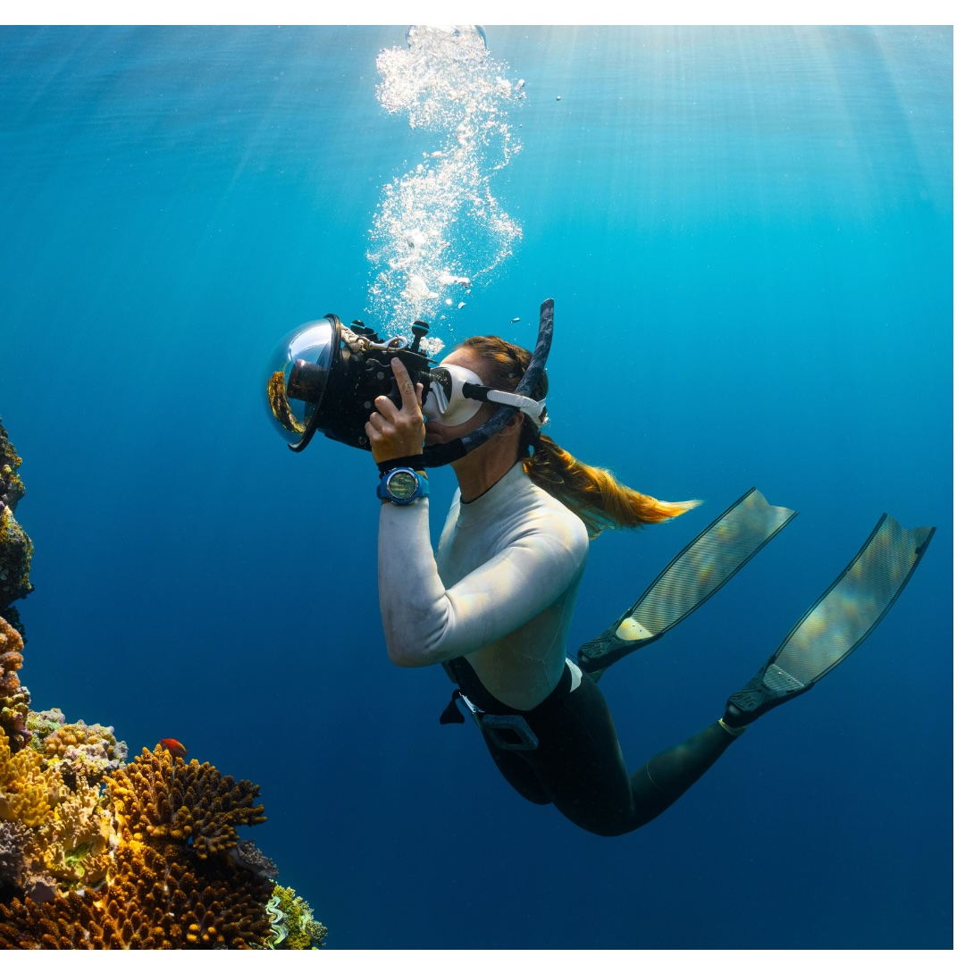 “From birth, man carries the weight of gravity on his shoulders. He is bolted to earth. But man has only to sink beneath the surface and he is free.”- Jacques Cousteau