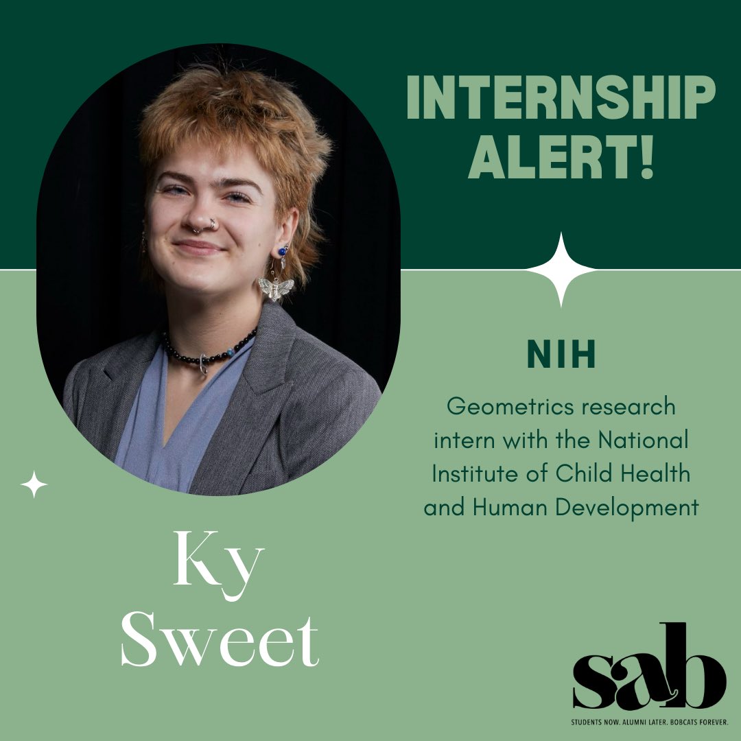 Congrats to Ky Sweet on their internship with the NIH this summer!!