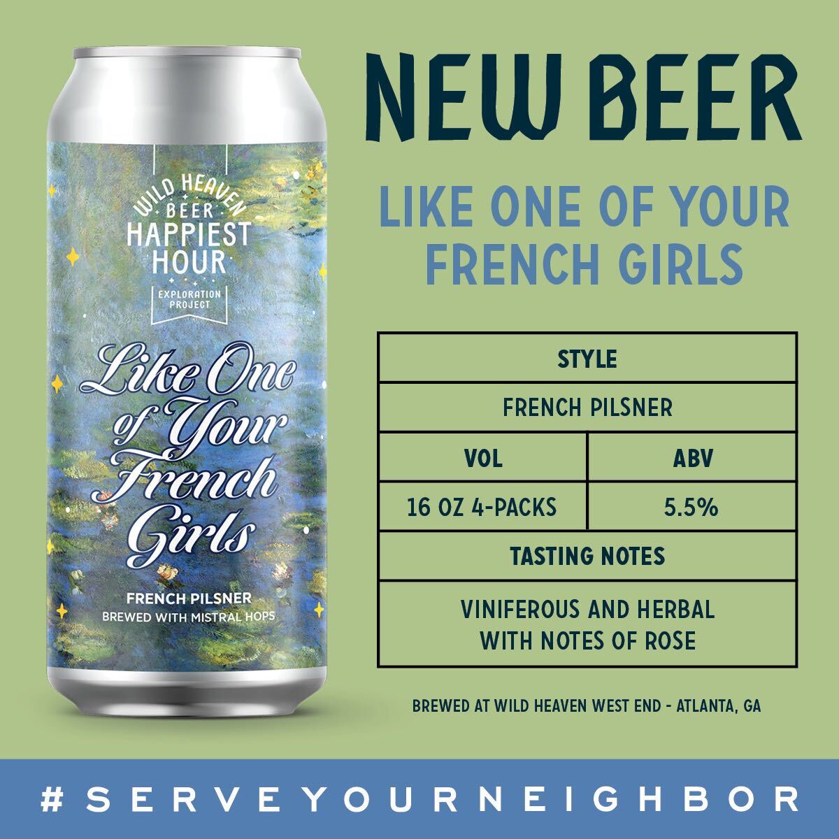 You should want to come drink this 'French' Pilsner we made. It's....pretty, pretty, prettaaayyyy good.
