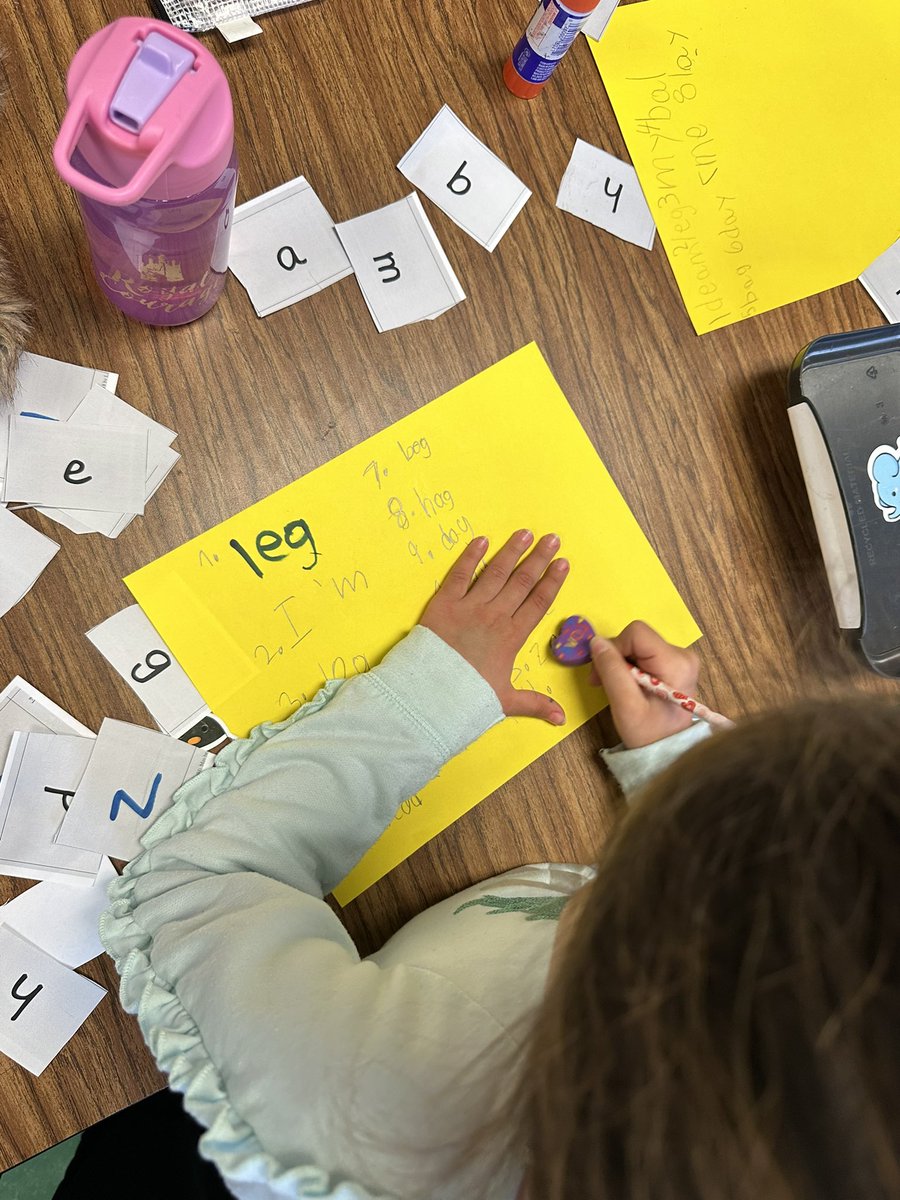 Wrapping up our phonics unit with a little friendly competition to see who can make the most words using certain letters! #unitsofstudy #tcrwp #firstgrade