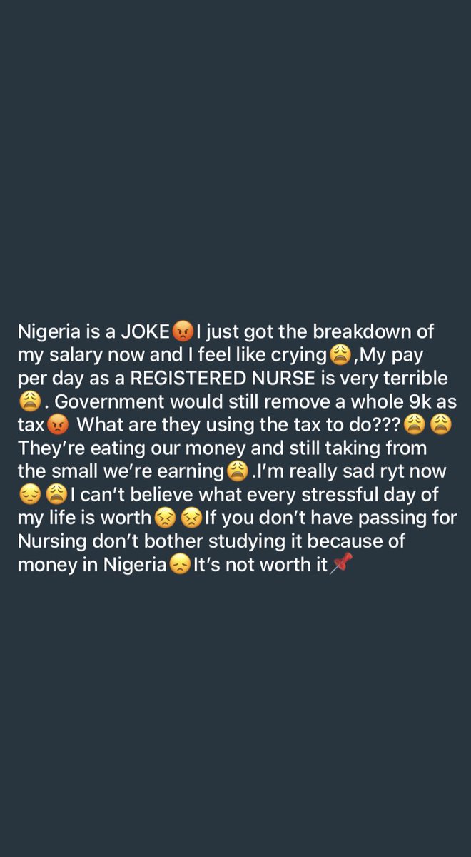 The same government trying to stop us from traveling abroad😡I’m really sad😩😩 #NigerianNurses #nmcn