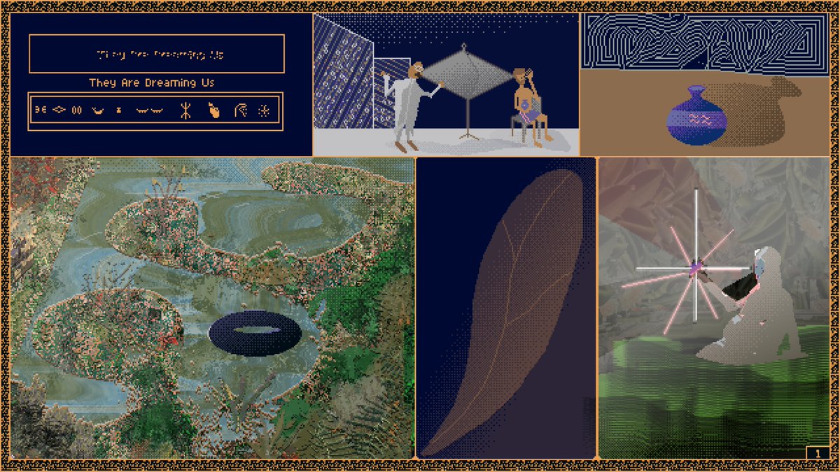 eduardopolitzer's tweet photo. All you need to know about the "They Are Dreaming Us" project but you didn't ask because there are more important things in life than purple pixel dreamy tego-dego science fiction.

1 - It is multichain / multiplatform
Drops will happen at @objktcom @foundation and more
🧶👇 https://t.co/H3Al14SMuH