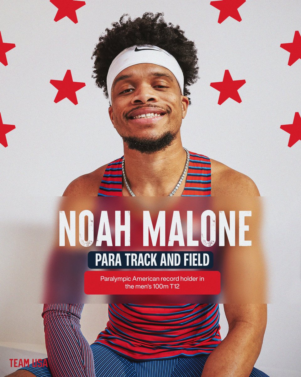 <a href="/FrederickFlips/">Frederick Richard</a> <a href="/USAGym/">USA Gymnastics</a> <a href="/theAshJohnson/">AshleighJohnson</a> <a href="/USAWP/">USA Water Polo</a> 3x Paralympic medalist <a href="/NoahMalone13/">Noah Malone</a> is running into the record books. 🇺🇸

#BlackHistoryMonth