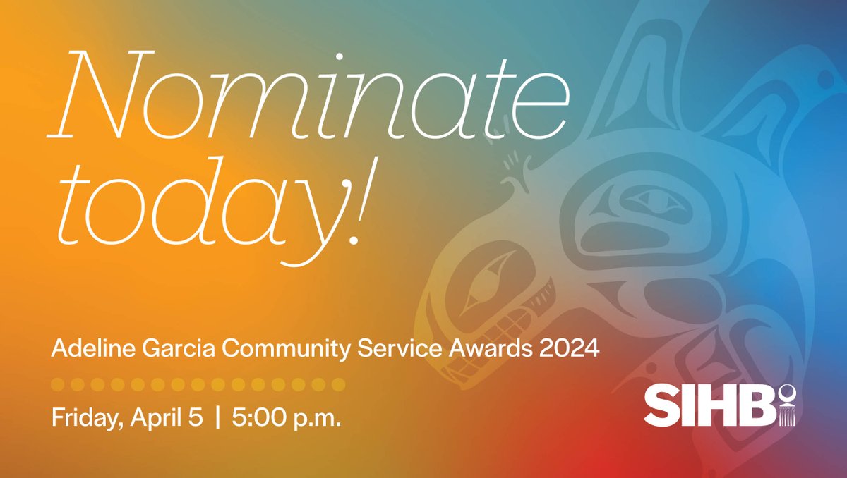 TheSIHB's tweet image. 📣  Make your voice heard! If you know a dynamic changemaker dedicated to generating support for urban Native communities, nominate them for an Adeline Garcia Community Service Award!  

 Submit your nomination at this link: loom.ly/AtFFIoE

#NativeNonprofit #Fundraiser