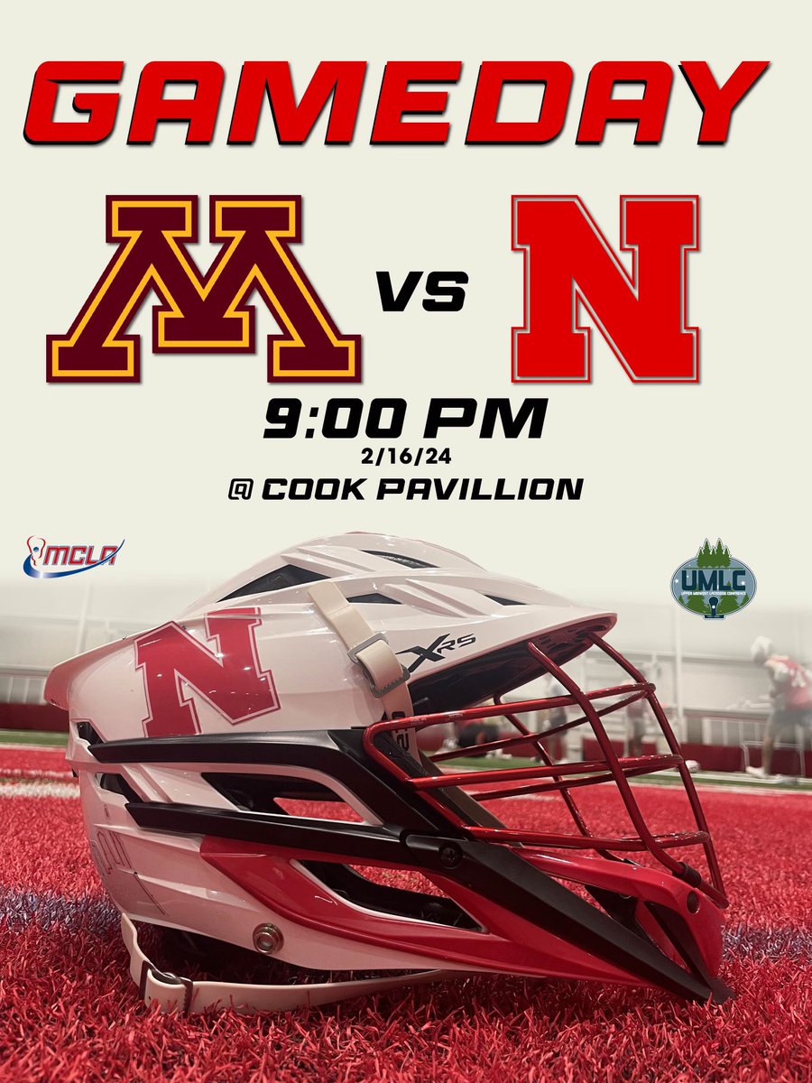 NebraskaLax's tweet photo. It’s Gameday!!! Nebraska takes on the Golden Gophers at 9pm tonight in the Cook Pavilion!  #GBR https://t.co/5ig3QgDMUQ
