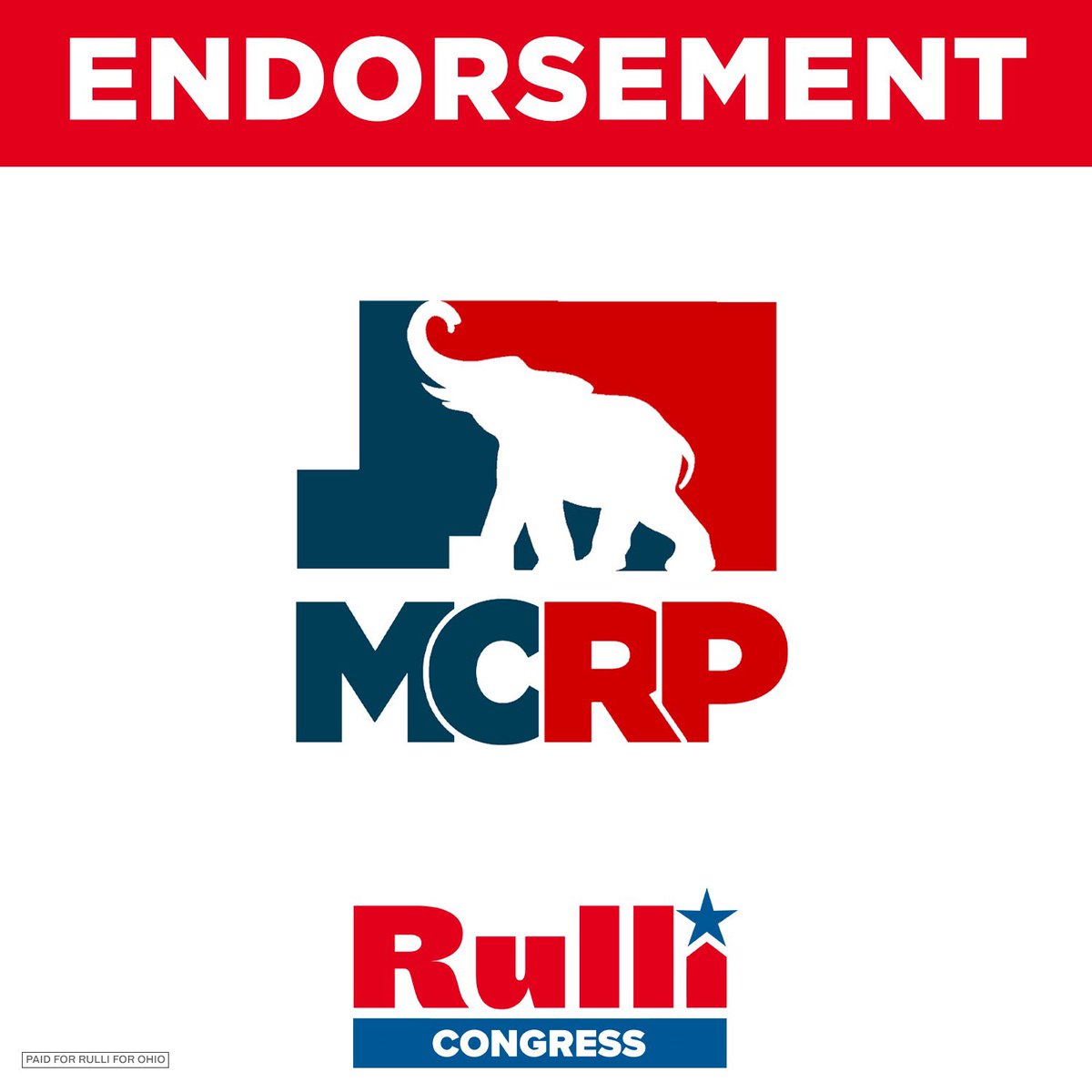 michaelrulli's tweet photo. Honored to be endorsed by the Mahoning County Republican Party! https://t.co/BG7oPHjm63
