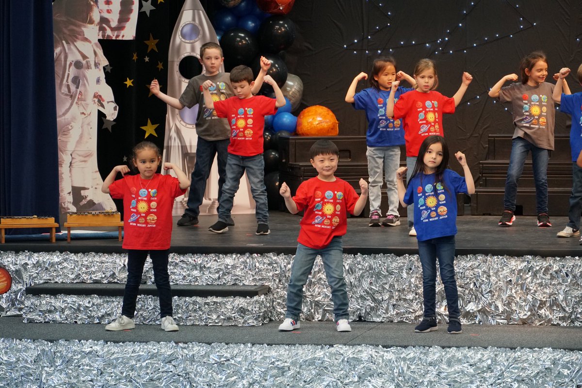 TMSmustangs's tweet photo. Enjoy these photos from Ms. Cleland’s first grade program, where her students share about outer space! Click the link to watch the complete program. It’s out of this world! 🌎 🪐✨
#tms #themeadowsschool #classprogram
https://t.co/guZwhN1xbm https://t.co/8TgDsqaoMT