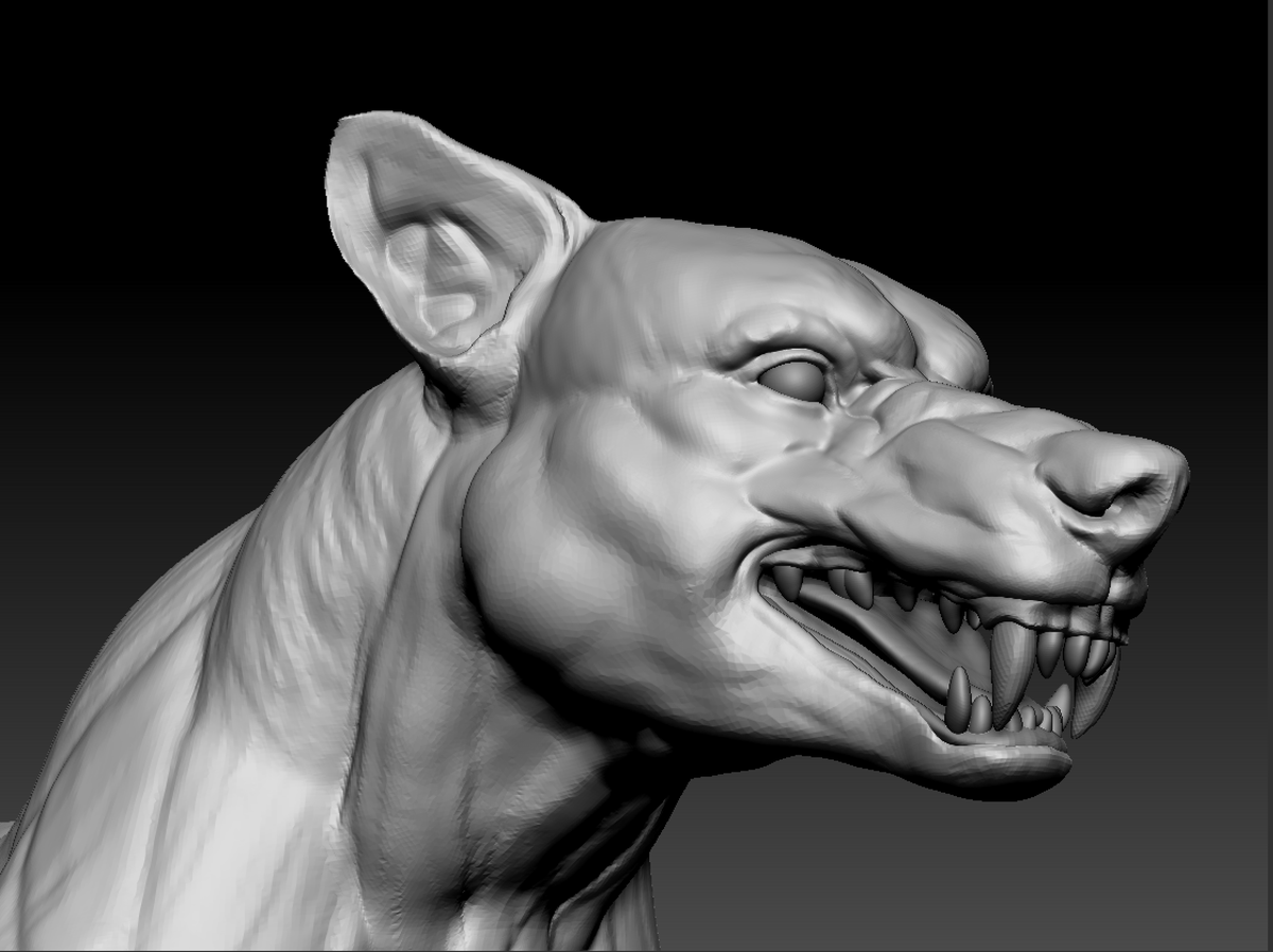 Stupotmackay's tweet photo. WIP of a Fenrir https://t.co/oMJ6HmecWD