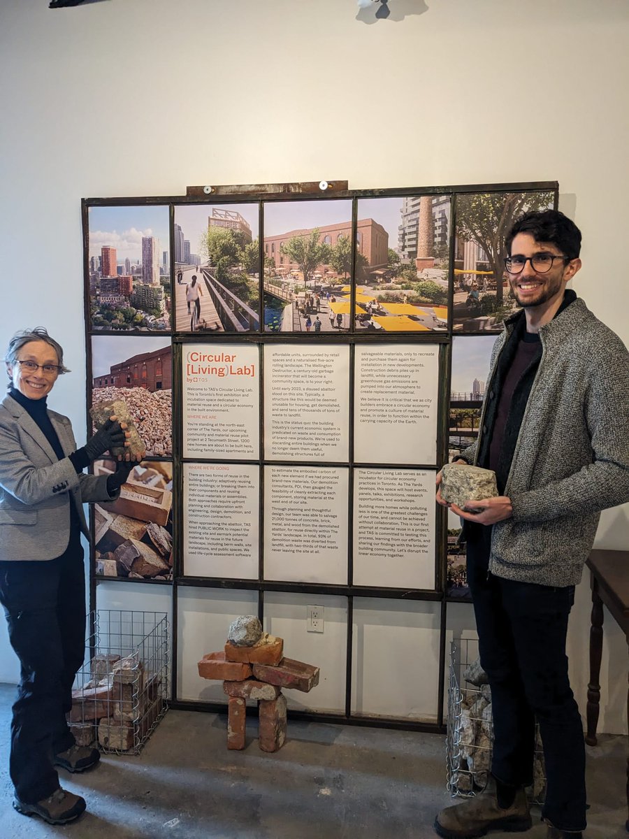 DianneSaxe's tweet photo. Circular Living Labs is bringing innovation in energy savings, carbon drawdown, and material waste diversion to historic sites in Toronto. I was happy to tour their Liberty Village project today to find out more. https://t.co/YCP3xTIdxG
#GreenToronto #circulareconomy #TOdesign #TOdevelopment