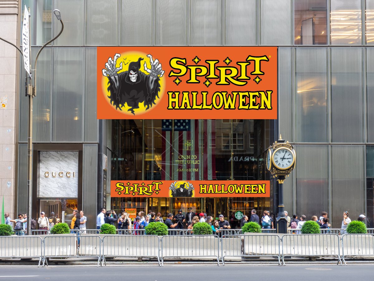 CoasterStorm's tweet image. Dang do they move fast. Current look at Trump Tower after the $364 million ruling against Donald Trump!