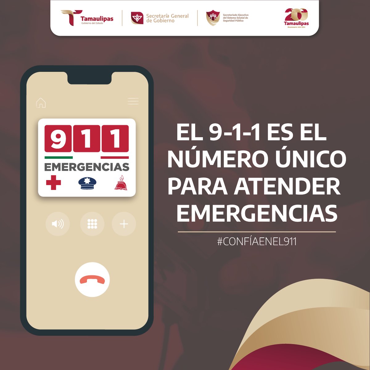 Ante cualquier incidente, la Línea de Emergencias 9-1-1 es el primer paso para obtener auxilio de las corporaciones correspondientes.

#ConfíaEnEl911
