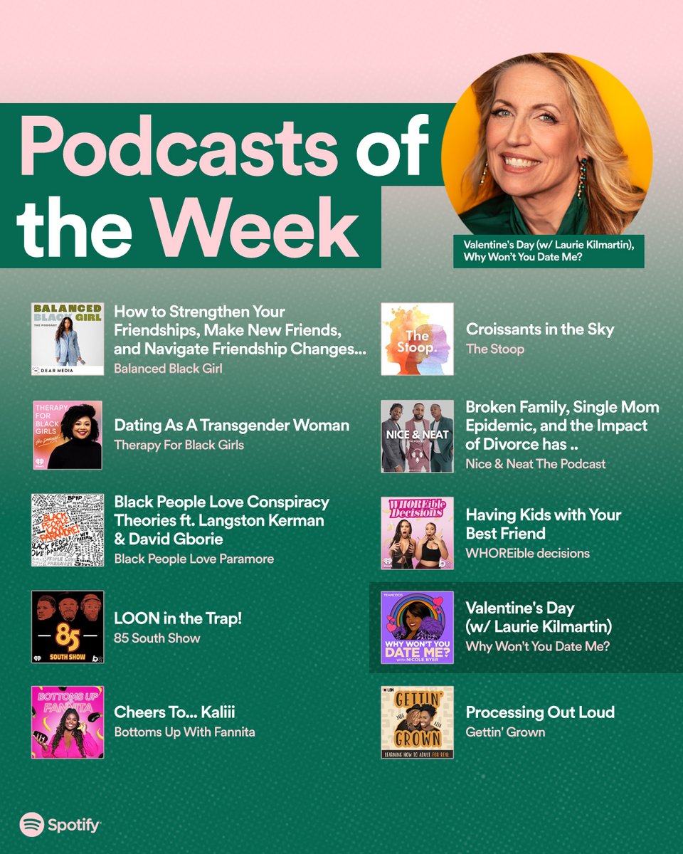 Heartfelt convos on this week’s pods of the week 💚