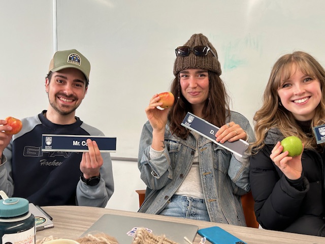 Teacher candidates from the West Kootenay Teacher Education Program (WKTEP) and their @ubceducation nameplates #UBCBEd2024 #ruralteachers #wktep #ubc