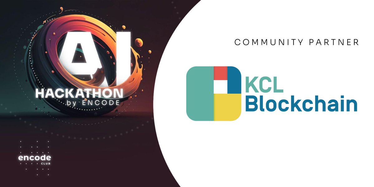 kcl_blockchain's tweet photo. We’re excited to announce that we’re Community Partners for @Encode Club’s #AIHackLondon! 🦾

📍Canary Wharf, London, March 8-10
🔗 https://t.co/GTjCNV82SX

Please use the code AIH24KCLB when registering! https://t.co/t6bVR1AOzh