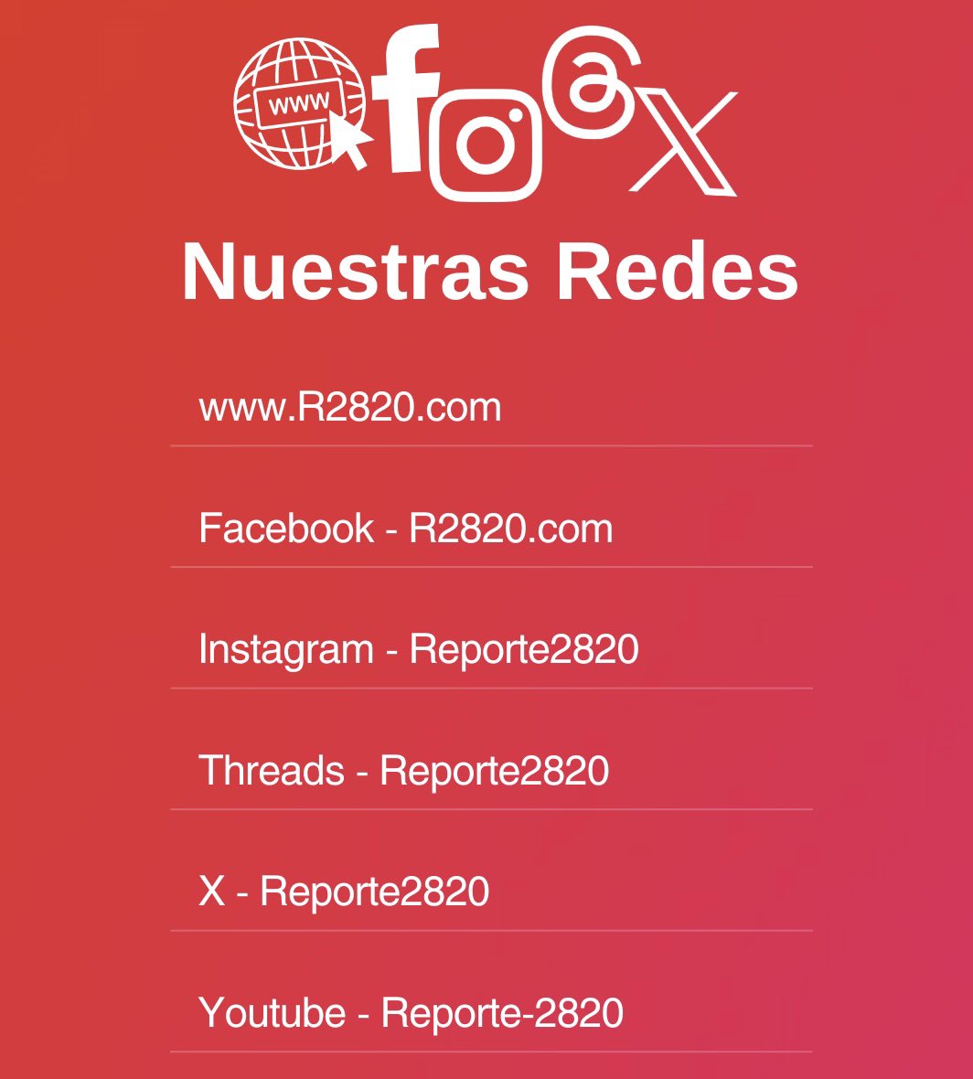 R2820 | Reporte 2820 tweet media
