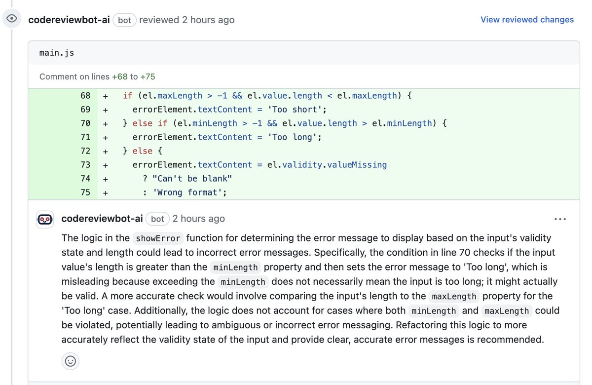 CodeReviewBot.AI tweet media