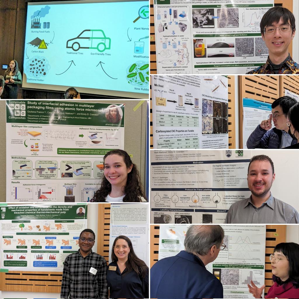 Happening now! Research presentations &amp; posters (&amp; food!) For <a href="/CHBEUBC/">CHBE at UBC</a> research day, at the NEST. Lots of smiling faces and fun science &amp; excellent <a href="/UBCBioProducts/">UBC BioProducts Institute</a> turnout