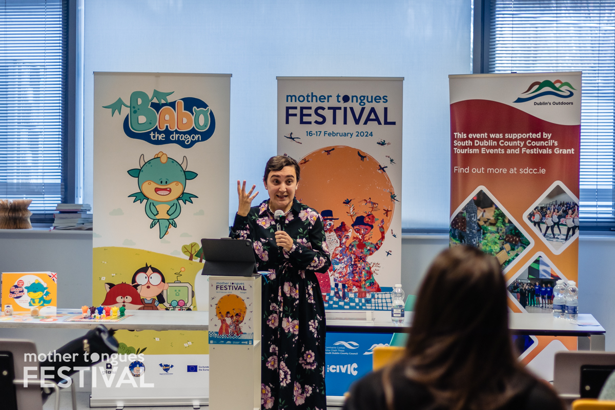 MotherTonguesIE's tweet photo. The #MTFest24 kicked off with the incredible panel discussion that @TCDdublin’s School of Education organised and the stimulating workshop led by Miriam Stewart.  Watch it back 👇 
https://t.co/VibZmCXvh6
@artscouncilireland @sdcc_arts @infouex #RTESupportingtheArts https://t.co/4rIItszniN