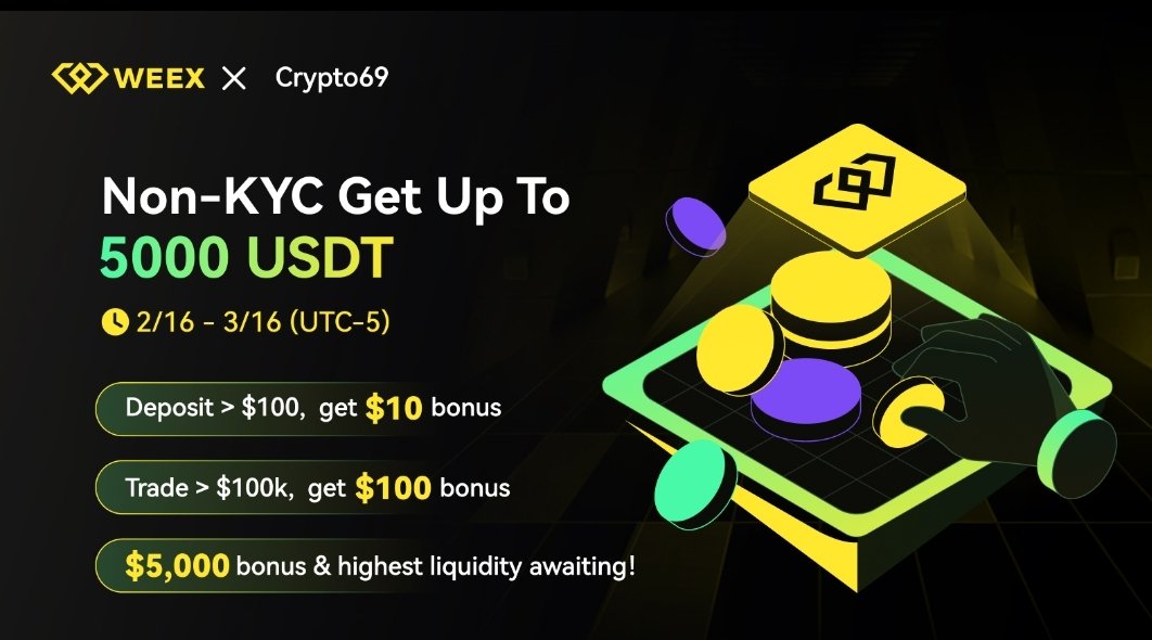 CryptoTeam_69's tweet photo. We are partnering up with @WEEX_Official a solution.

🚨And give you 2 campaign in 1 :

👉300$ protection first trade 

👉100$deposit bonus 10$ -max 5000$

  To participate in the campaign, all you need to do is to sign up using my ref link here https://t.co/adzY71EdBA

#BTC        #eth #crypto #trade $rlc $xrp $sei $luna $ustd $vet $sol $xlm $ai $xai $trx  $hbar $op $arb