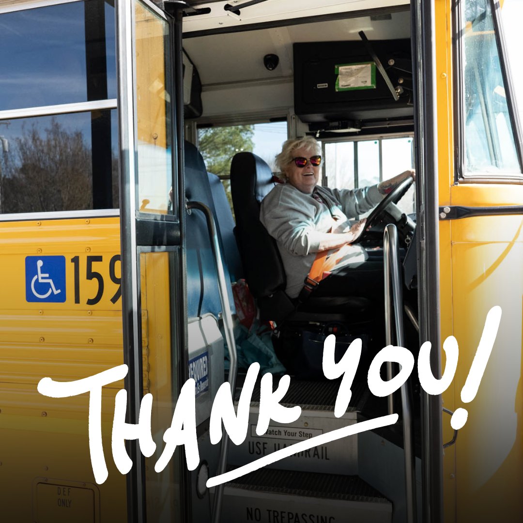 ABSSPublic's tweet photo. Did you thank a bus driver this week? We want to send a huge thank you to all of the amazing school bus drivers in the Alamance-Burlington School System who safely transport our students to and from school each day. 💛 🚌 #LovetheBusWeek #BusDriverAppreciationWeek https://t.co/2sralYgpGh