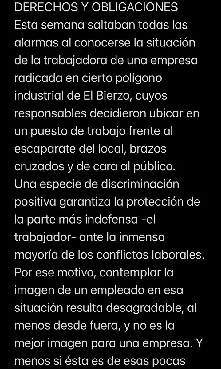 ElBierzoToday's tweet photo. @laSextaColumna Ese mismo exconcejal en el año 2009 defendía en una columna de La Crónica de León que un empresario berciano colocara a una empleada sentada de brazos cruzados en el escaparate como castigo y escarnio público. https://t.co/Y3WljwHKQy