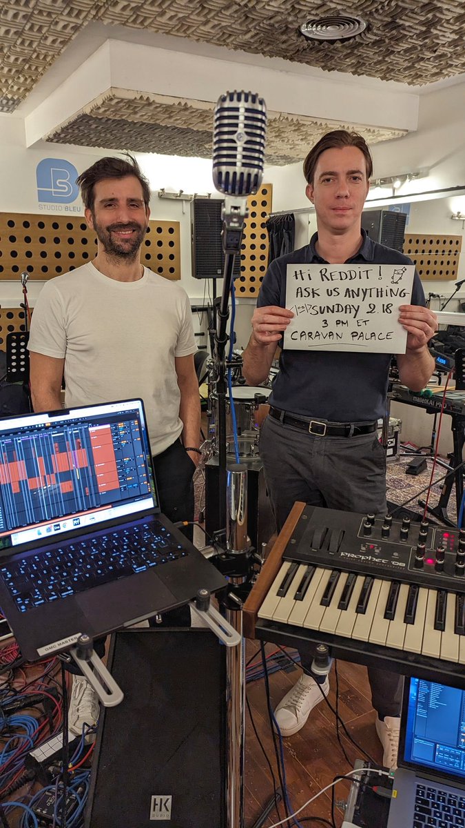 caravanpalace's tweet photo. AMA on sunday friends. See you there. https://t.co/NIVM01TMYz