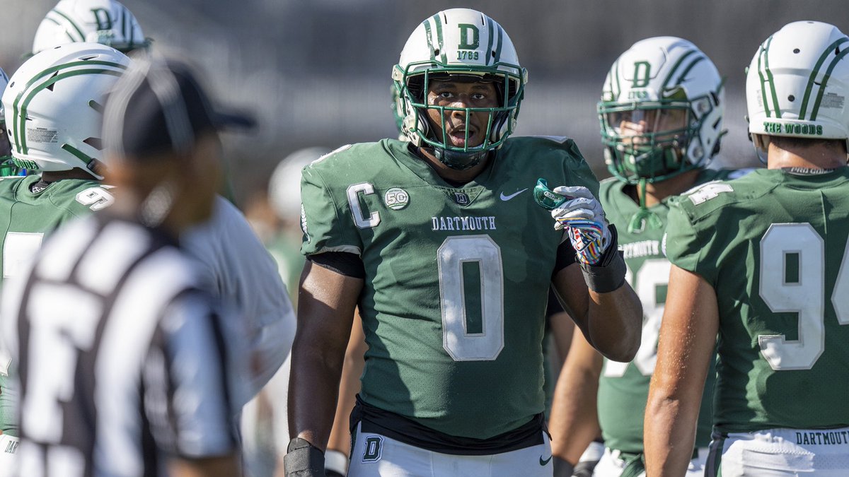 Blessed to Receive my 3rd Division 1 offer from Dartmouth College!! @grimsleyfb @RecruitGrimsley @DartmouthFTBL @WendyLaurent55 @headdogpound @coachirishodea @jmrigsbee @e43fitness @_DSturdivant @DonCallahanIC @RivalsFriedman