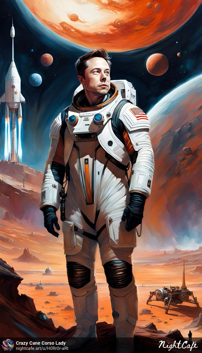 CaneCorsilover's tweet image. Hey @elonmusk  I think maybe a 
DALL-3 is against people wanting to celebrate your Scientific accomplishments? 
@bing @NightcafeStudio allows total creativity ❤