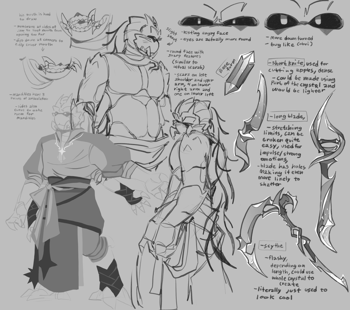 some notes on carma plus some weapon design 